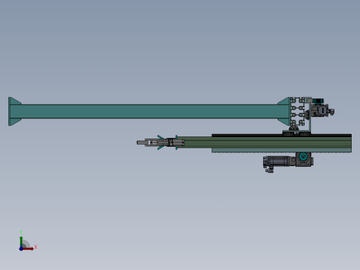 2轴齿轮齿条桁架机械手前视缩略图
