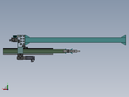 2轴齿轮齿条桁架机械手后视缩略图