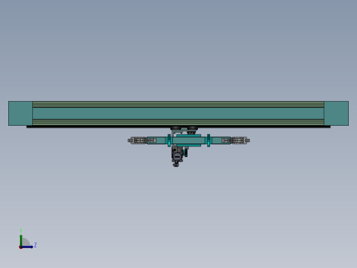 2轴齿轮齿条桁架机械手左视缩略图