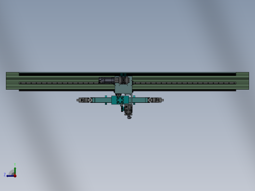 2轴齿轮齿条桁架机械手右视缩略图