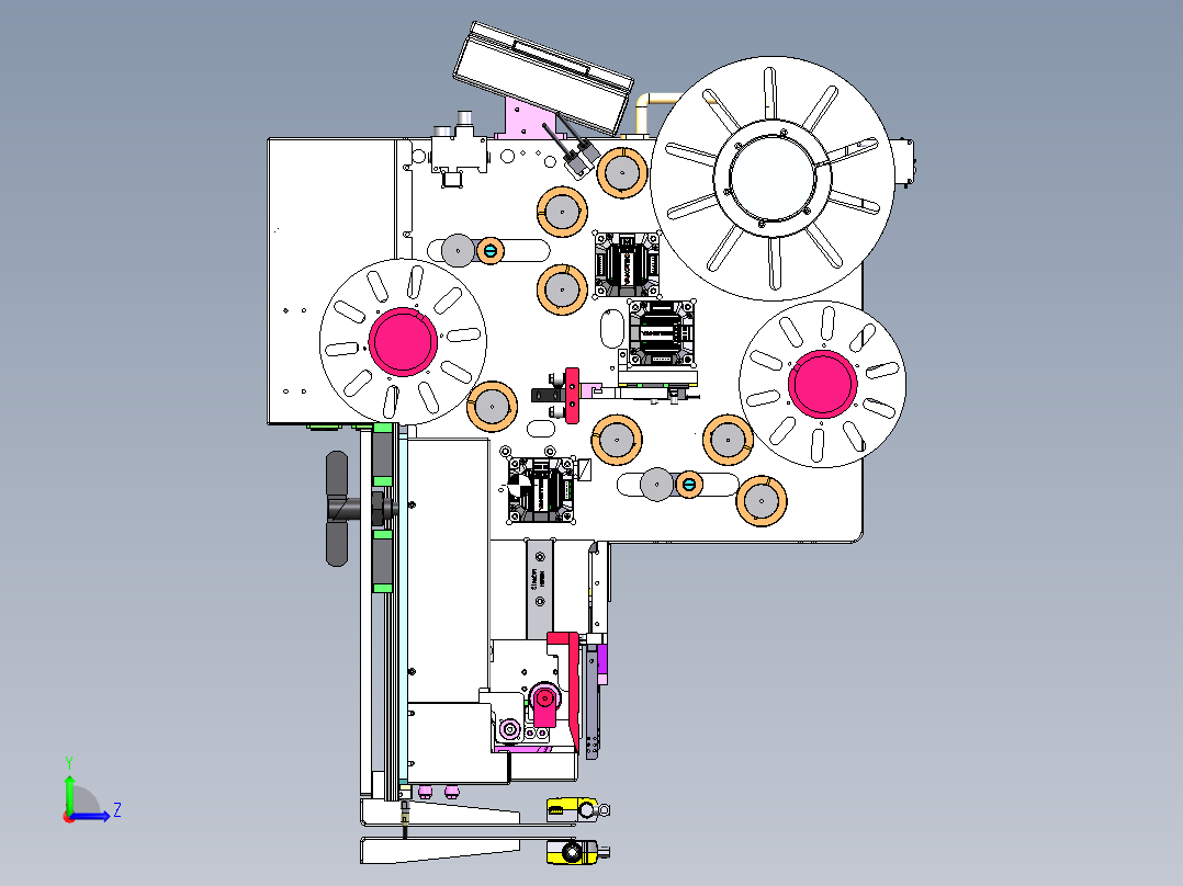 标签飞达sw18可编辑左视图
