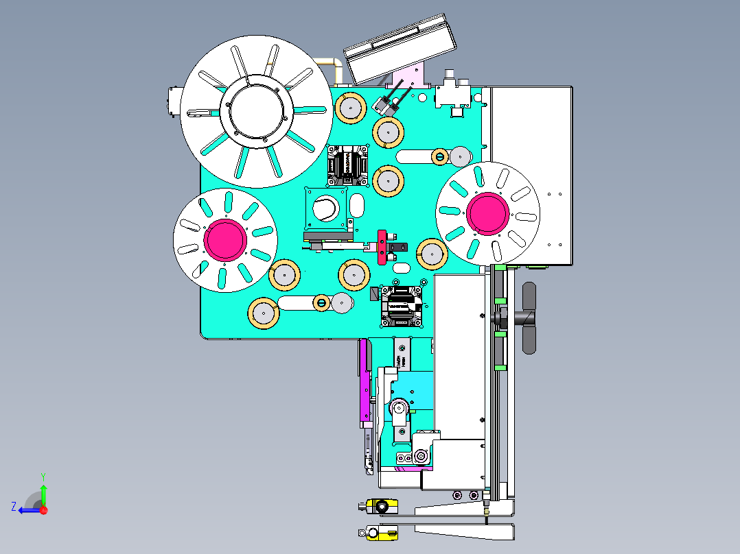 标签飞达sw18可编辑右视图