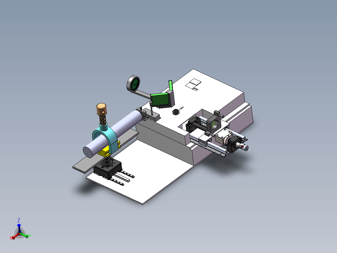 迈克尔逊干涉仪模型sw22可编辑主视图