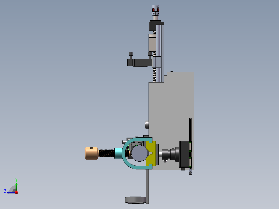 迈克尔逊干涉仪模型sw22可编辑右视图