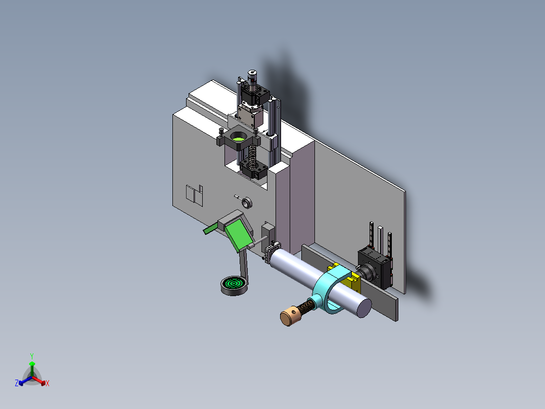 迈克尔逊干涉仪模型sw22可编辑正等轴测图