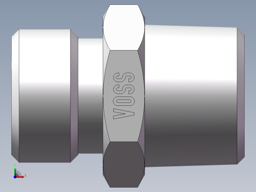 英制锥管螺纹直接头、1CT-16-06SP前视缩略图