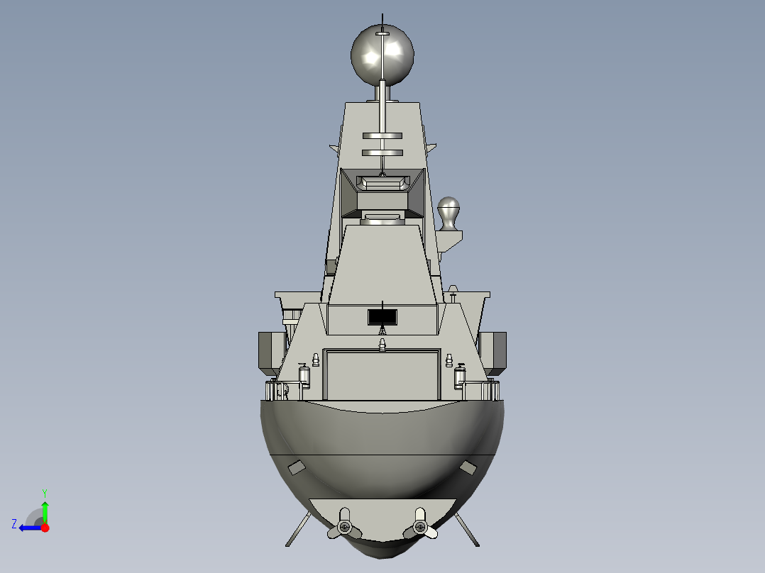 035型防空驱逐舰右视图