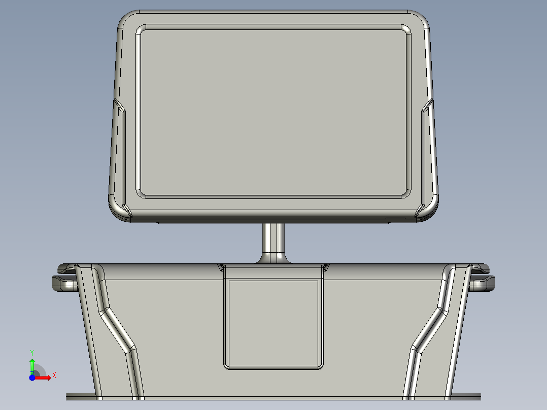 控制屏、屏幕(2)前视图