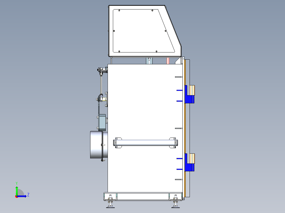 B3003545-真空实验箱左视图