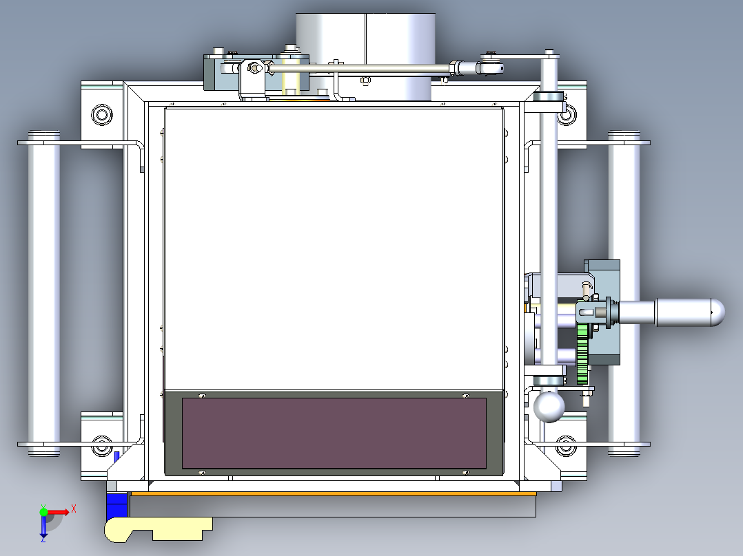 B3003545-真空实验箱俯视图