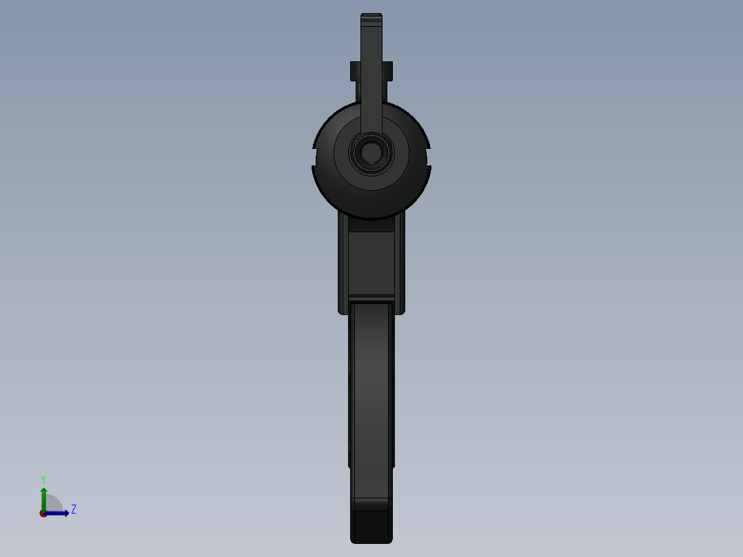 手枪左轮冲锋枪老式狙击步枪设计3D图纸m60-machine-gun（外壳） SW STP左视图