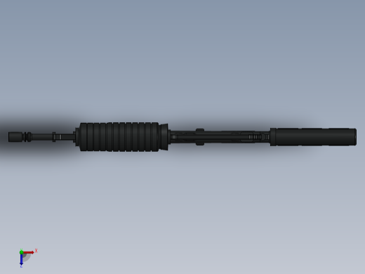 手枪左轮冲锋枪老式狙击步枪设计3D图纸m60-machine-gun（外壳） SW STP俯视缩略图