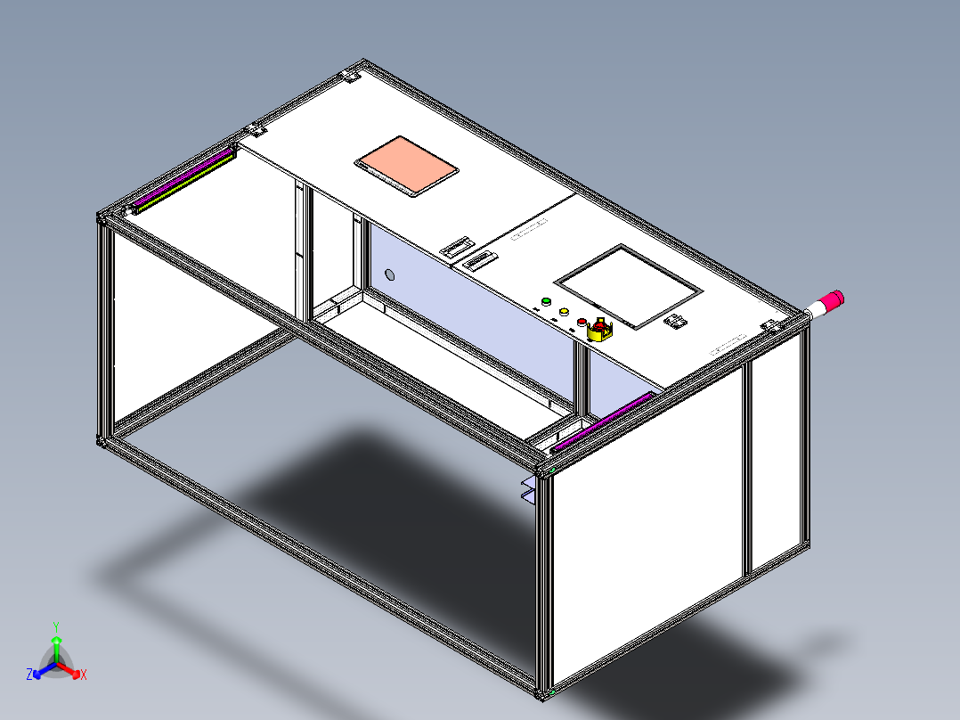 机壳正等轴测图