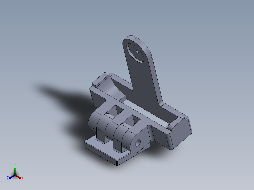 手机三脚架适配器11正等轴测图