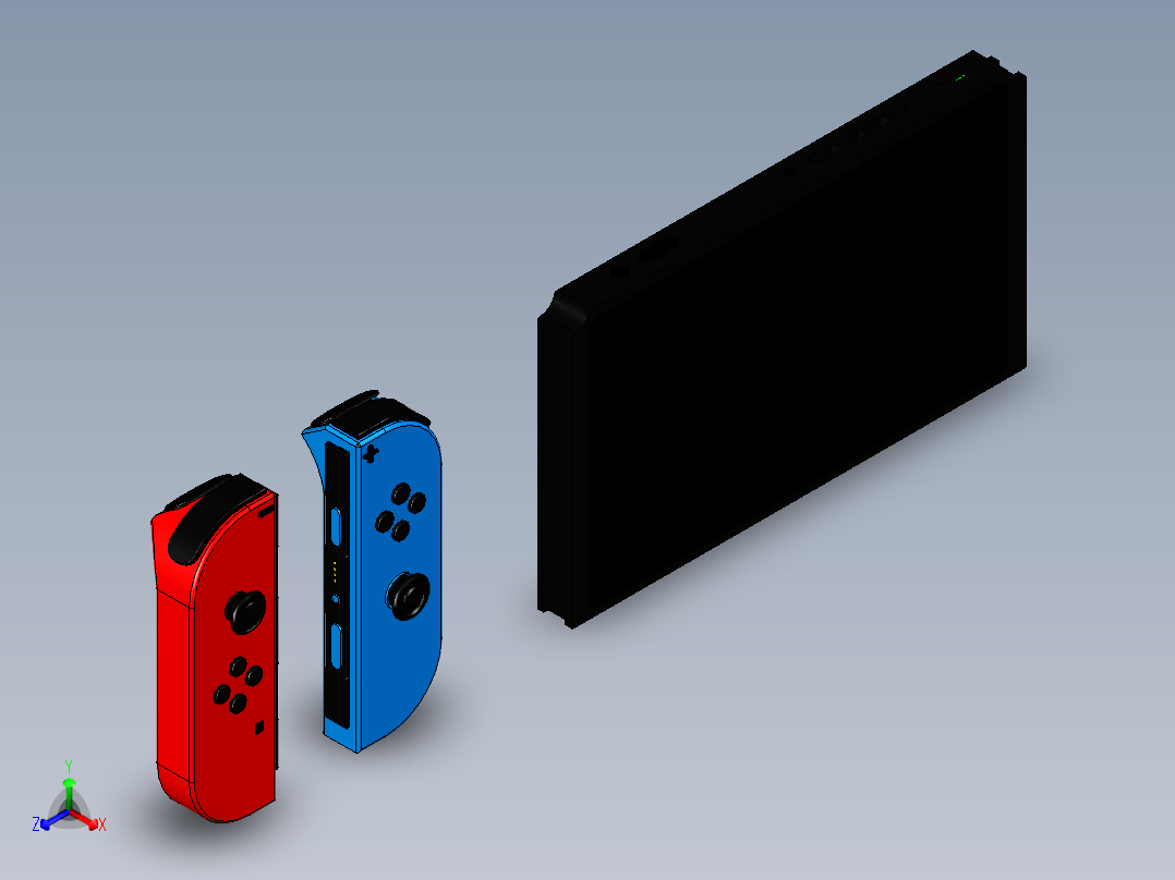 任天堂Switch 72正等轴测图