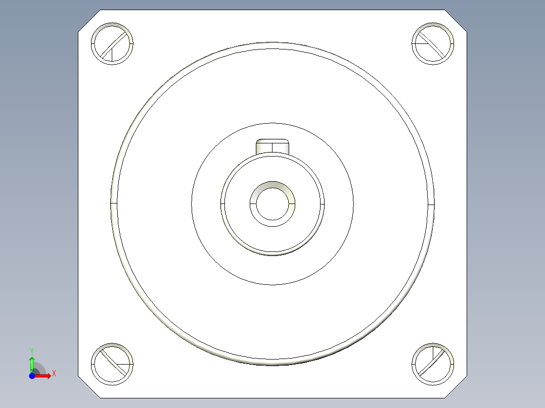 电机KPL62-010-P1-200W前视图