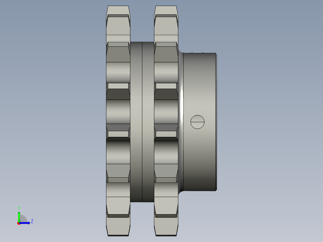 提升链轮10A15齿左视图