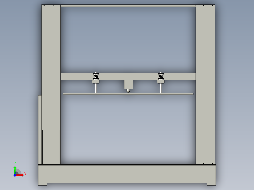 瓦楞纸箱耐压强度测试机前视图