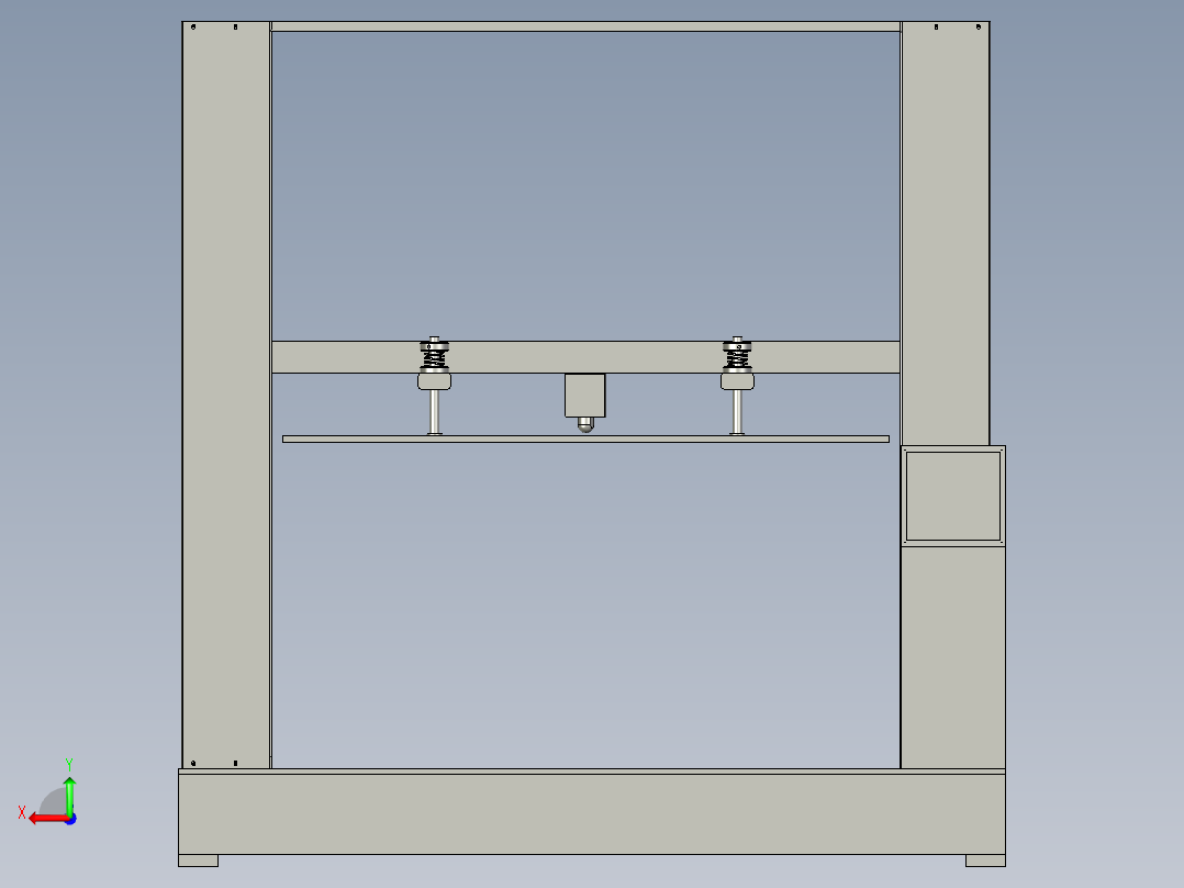瓦楞纸箱耐压强度测试机后视图