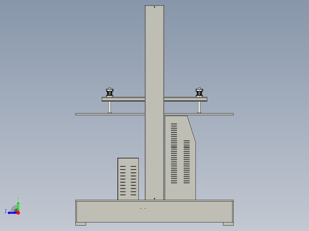 瓦楞纸箱耐压强度测试机右视图