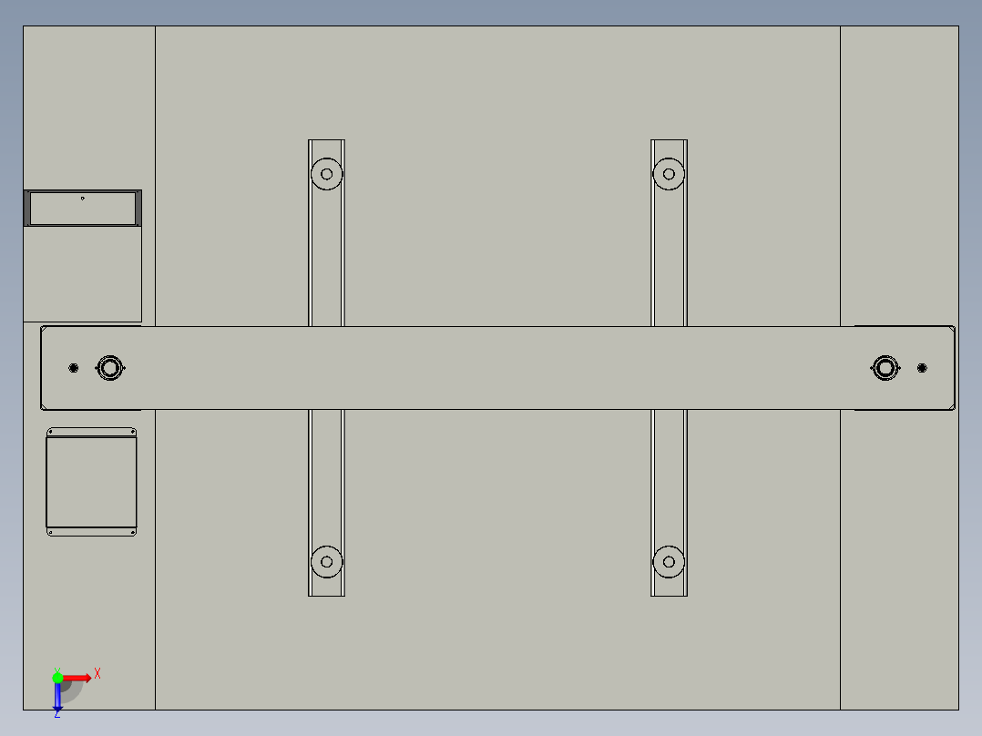 瓦楞纸箱耐压强度测试机俯视图