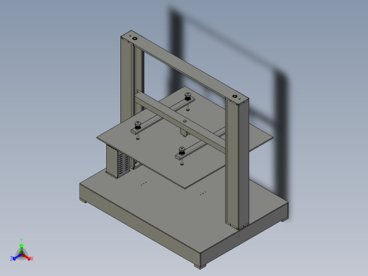 瓦楞纸箱耐压强度测试机正等轴测缩略图