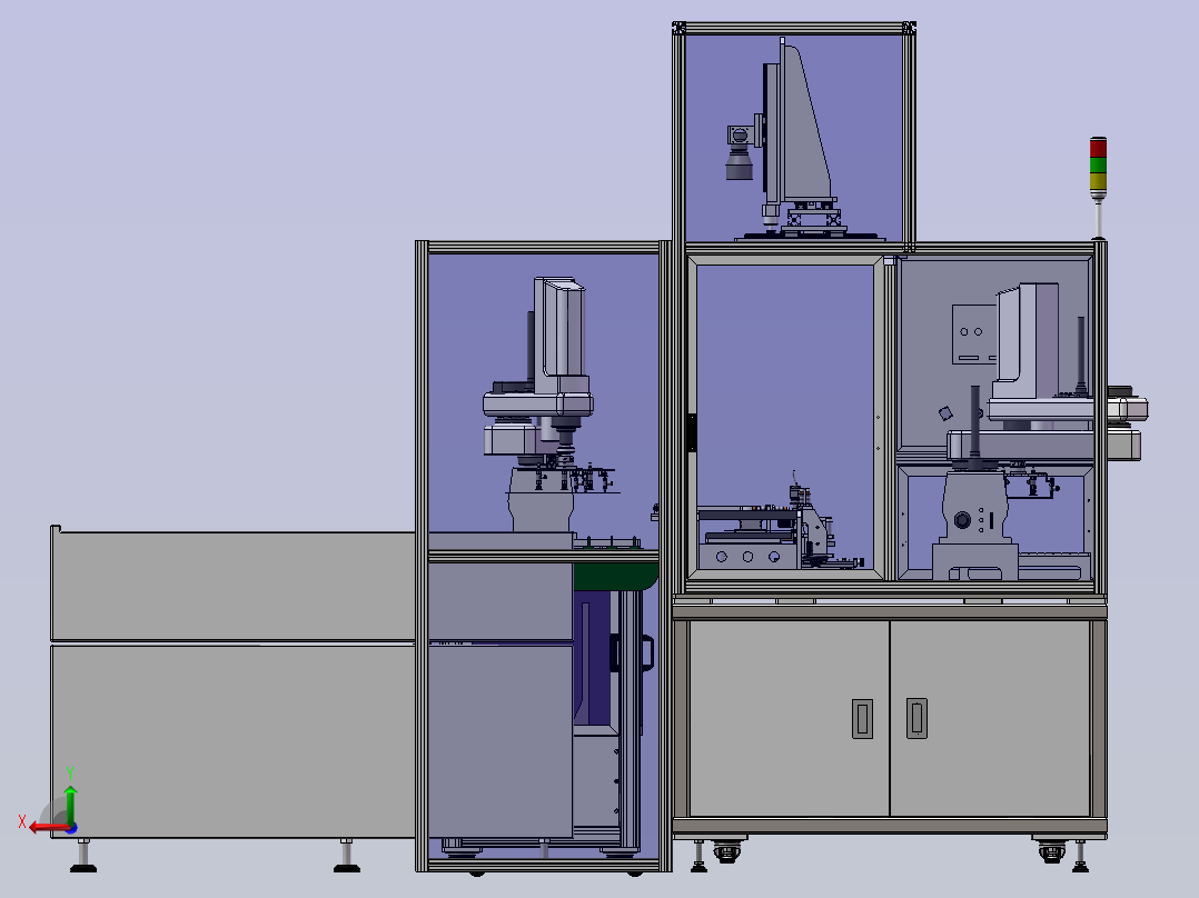 PCB测试机后视图