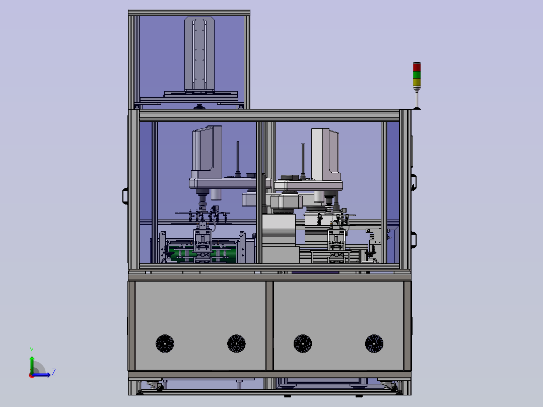 PCB测试机左视图