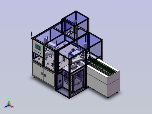 PCB测试机正等轴测缩略图