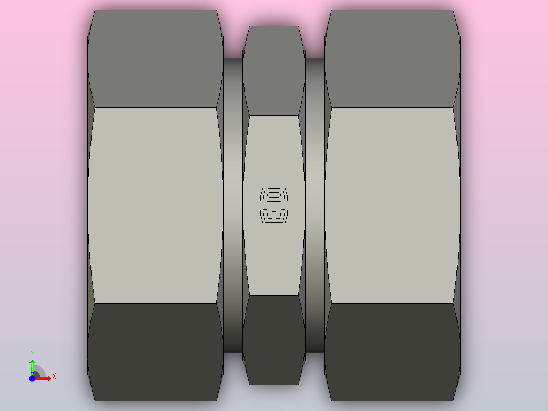 EO标准液压接头 Union G42LCF(1)前视图