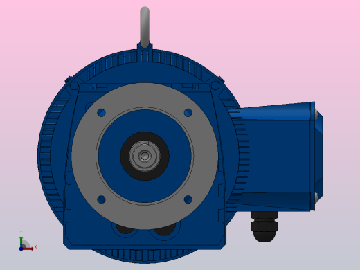 RF17法兰轴伸式安装斜齿轮减速机RF17-Y0.55-4P-80-M1-0°-Φ120前视缩略图