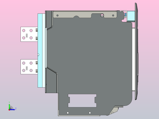 NA8-2500 630A-1600A 3P 抽屉式-垂直接线+门框202409 (1)左视缩略图