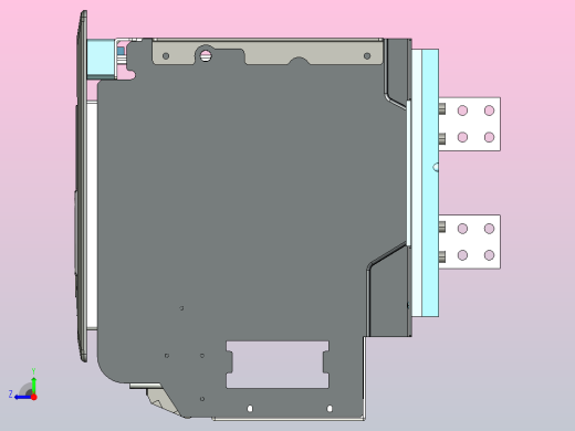 NA8-2500 630A-1600A 3P 抽屉式-垂直接线+门框202409 (1)右视缩略图
