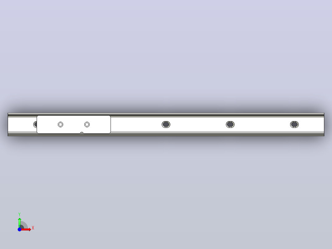 GN 1490-29-394-A3-0-GN1490直线导轨系统前视图