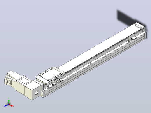 机器人皮带驱动直线轴TPA-GCB-80-P60-L500-DR-M20-N3正等轴测缩略图