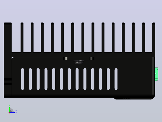 数字步进电机与驱动器DM860-3D图左视缩略图