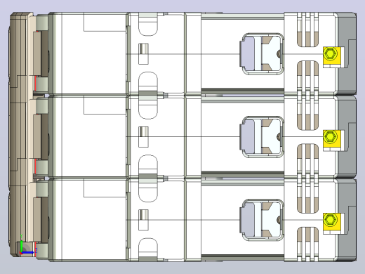 NB8-63 3P小型断路器三维模型202307左视缩略图