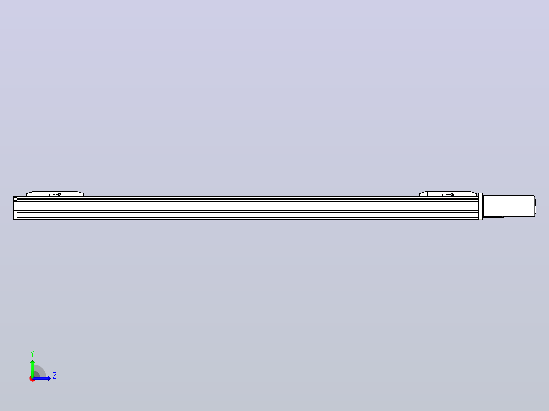 皮带直线轴双滑块型TPA-GCBS-50-P42-L325-QL-M10-N3左视图