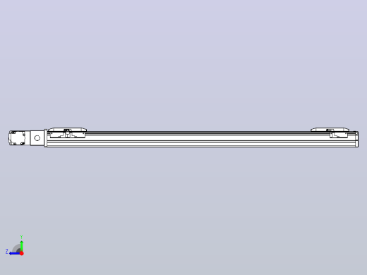 皮带直线轴双滑块型TPA-GCBS-50-P42-L325-QL-M10-N3右视缩略图