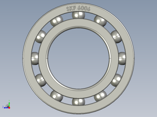 30毫米轴承SKF 6006 (RS286-7681)右视缩略图