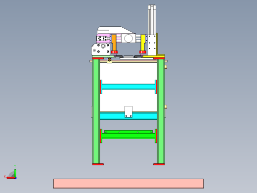 双列直插式封装机3D图纸后视缩略图