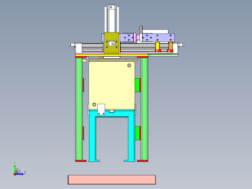 双列直插式封装机3D图纸左视缩略图