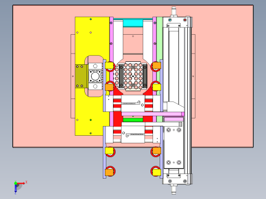 双列直插式封装机3D图纸俯视缩略图