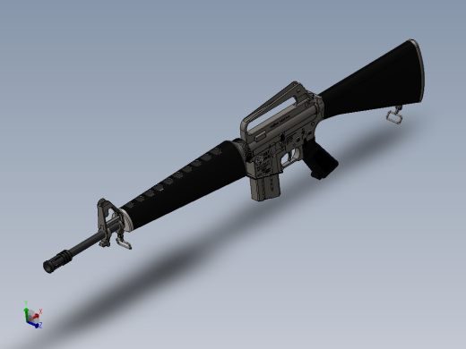 军用突击步枪AR-15-M-16主视缩略图
