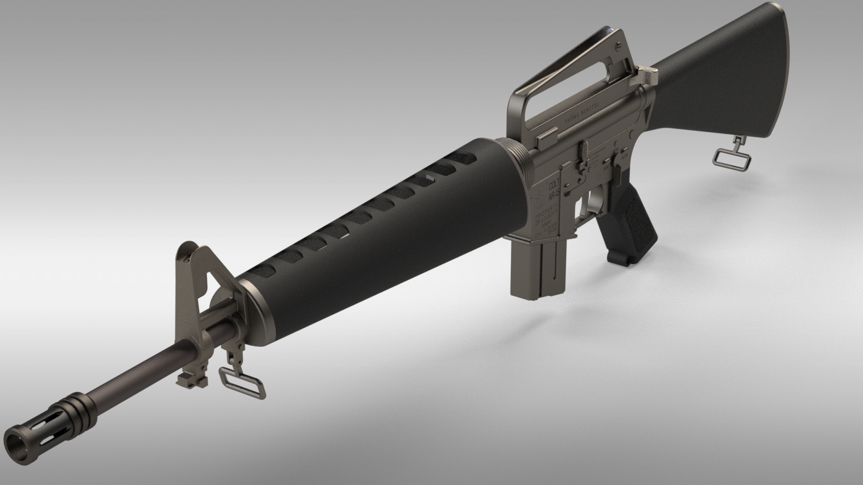军用突击步枪AR-15-M-16