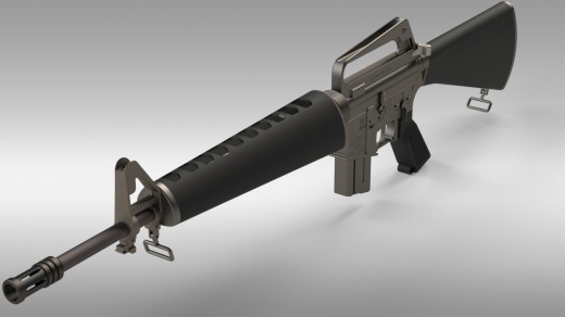军用突击步枪AR-15-M-16缩略图
