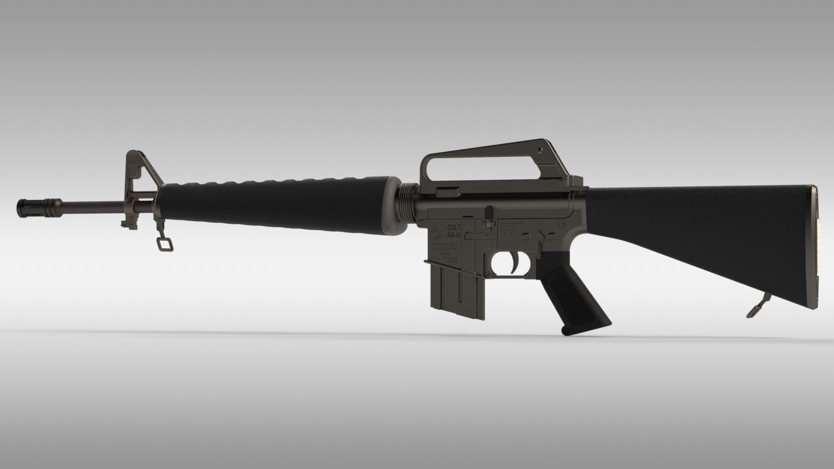 军用突击步枪AR-15-M-16