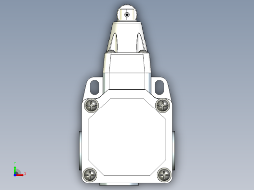 YBLX-P1_100_1D行程开关三维模型202108前视缩略图