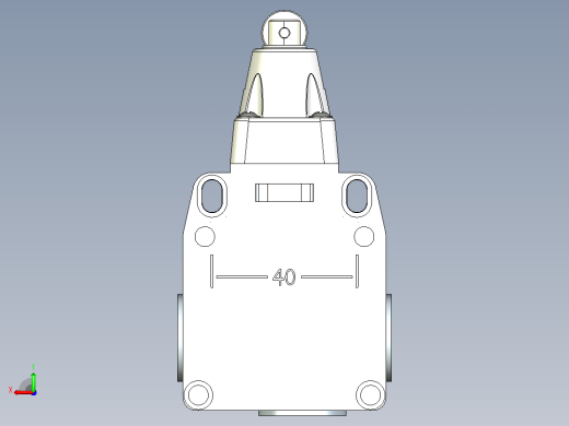 YBLX-P1_100_1D行程开关三维模型202108后视缩略图