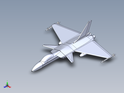 SS-211 Wcraft战斗机简易模型3D图纸